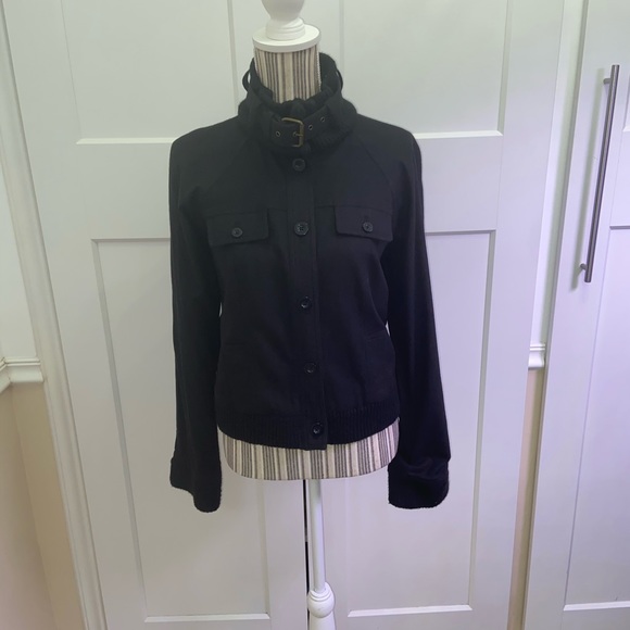 Body By Victoria Wool Jacket with Belted Collar - Picture 2 of 8